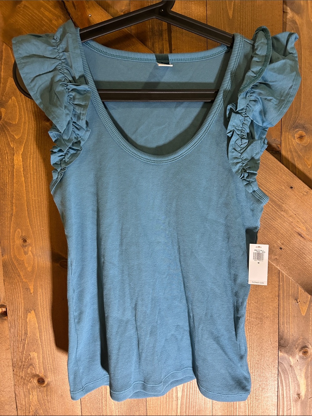 NWT Old Navy Ruffled Sleeve Scoop Neck Tank Top